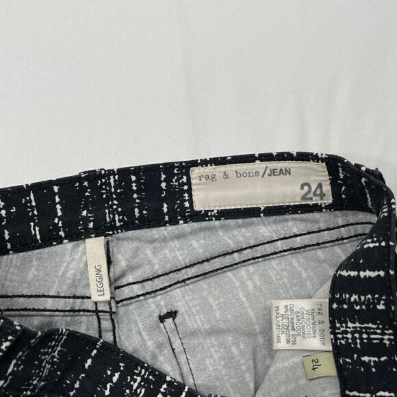Rag & Bone Legging Barcode Print Jeans - Picture 5 of 11